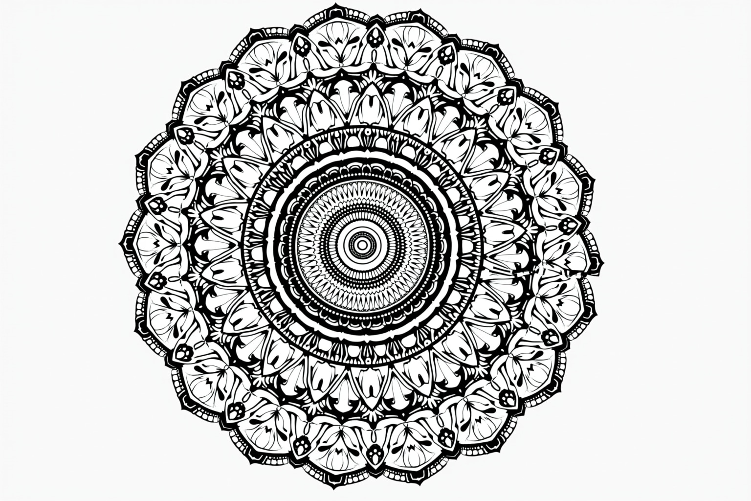 Schwierige Mandala Vorlagen